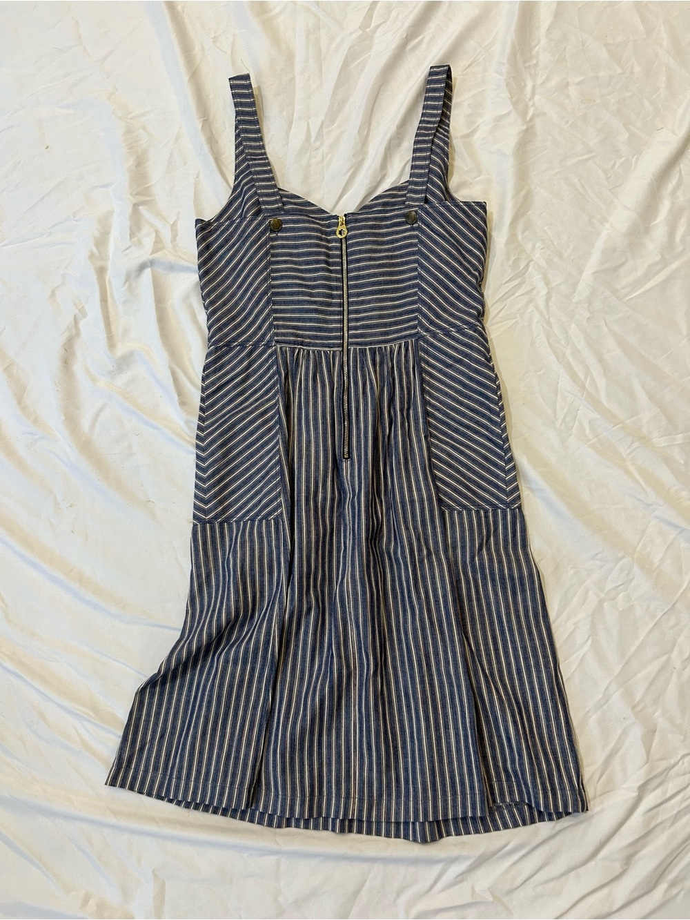 Draper James Striped Navy and White Summer Dress - Picture 3 of 4
